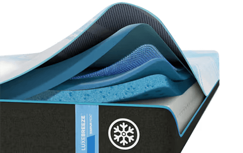 Cutaway showing LuxeBreeze Soft Layers