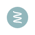 a light green-blue circle with a coil in the middle to represent Medium Hybrid feel icon