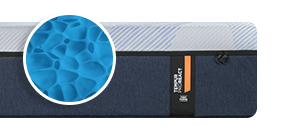 magnified look inside the Pro React advanced pressure relief material