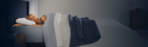 Woman sleeping on a cloud standard pillow