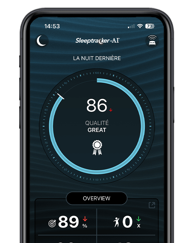 Fonction Qualité du sommeil quotidien app